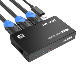 MT-SP102-B MT-VIKI Hdmi Splitter Port Dual Monitor Display Tv