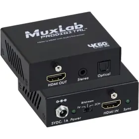 Muxlab 627699004364 4k Uhd Hdmi To Extender With Audio Extraction Muxlab 627699004364 4k Uhd Hdmi To Extender With Audio Extraction