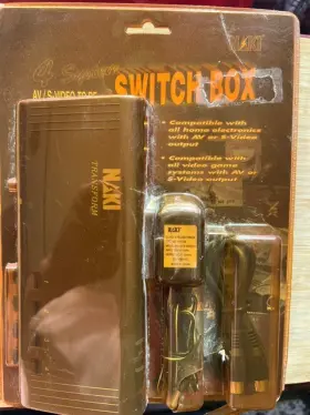Naki 55725 Av/s-video Switch Box Vintage New