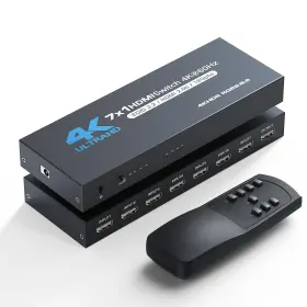 757725217199 NERDETHOS Hdmi Switch Switcher Remote Dmi Box