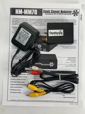 NM-MM70 NETMEDIA Tucson Single Channel Stereo Modulator Sdtv NM-MM70 NETMEDIA Tucson Single Channel Stereo Modulator Sdtv
