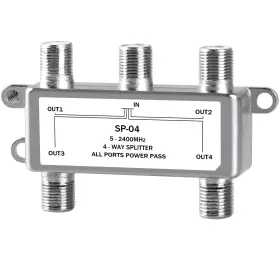 4-WAY NEWCARE Digital Coaxial Cable Splitter Por