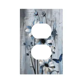 CHENGXING-0314 OILBIEXN Duplex Outlet Wood Florals Butterfly