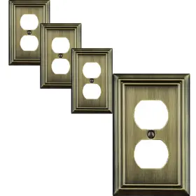 WP92D00AB OKAWYC Single Duplex Outlet Cover Plate Pack