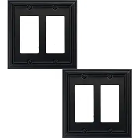 WP92RR0BK OKAWYC Double Decorator Light Switch Cover Adler