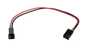 Okgear 840556090007 2 Pin To 3 Fan Adapter Cable 6 Inches Black Red