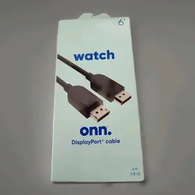 100123427 ONN Display Port Cable High Performance Sound
