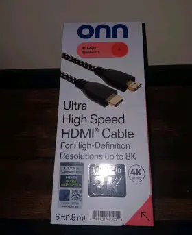 100139355 ONN Ultra High Hdmi Hdr Cable