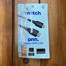 2117B ONN Watch Hdmi Cable Optimized Video Surround Sound