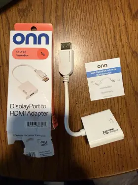 36008507 ONN Displayport Hdmi Adapter Box