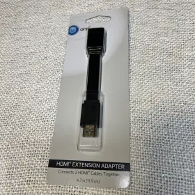 Onn 681131236546 Hdmi Extension Adapter Connects 2 Cables 4.7 Inch New Onn 681131236546 Hdmi Extension Adapter Connects 2 Cables 4.7 Inch New