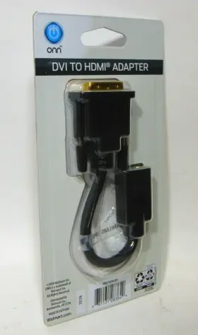 681131283649 ONN Dvi Hdmi Adapter Connect Devices Hdtv Tv