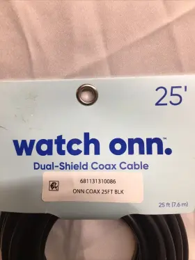 681131310086 ONN Dual Shield Coax Cable #2