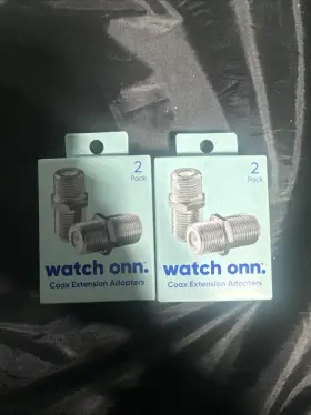681131310529 ONN Coaxial Cable Extension Adapter Coax Dual