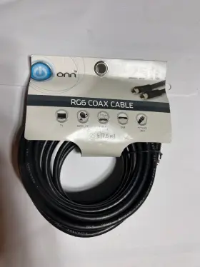 Onn Ona16av012v Rg6 Coax Cable Audio - Black New