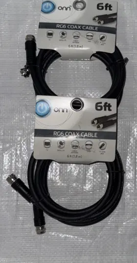 ONA16AV013 ONN Coax Cable Feet Jack Connections Tv