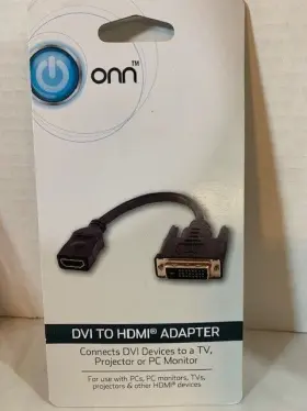 ONA19AV028V ONN Dvi Hdmi Adapter Devices Tv Projector Monitor #2