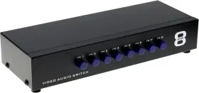 4330143097 OPTIMAL SHOP Video Audio Rca Switch Switcher Box
