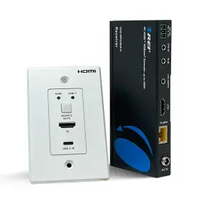 810162900335 OREI Wall Plate Hdmi Extender Cat Feet Hdbaset