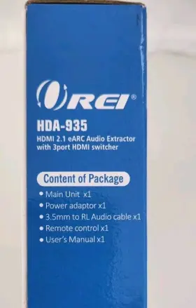 HDA935 OREI Ultrahd Hdmi Earc Audio Extractor Port Switcher #3 HDA935 OREI Ultrahd Hdmi Earc Audio Extractor Port Switcher #3