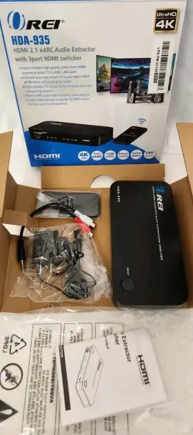 HDA935 OREI Ultrahd Hdmi Earc Audio Extractor Port Switcher HDA935 OREI Ultrahd Hdmi Earc Audio Extractor Port Switcher