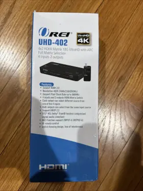UHD-402 OREI Hdmi Matrix Switch Ultrahd Arc Upto