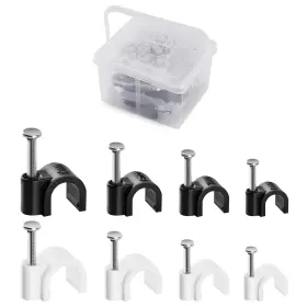 PCC-6-7-8-10 PAGALOCE Pack Cable Clips Steel Nails Od Round
