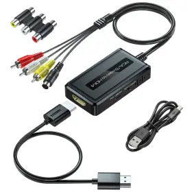 PU00003 PARUIEN Rca Video Hdmi Converter Vhs Wii Adapter
