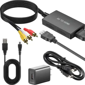 Pasow Ee-meh3-lnxa Male Rca To Hdmi Converter - 1080p Composite Av Adapter Supports Pal/ Pasow Ee-meh3-lnxa Male Rca To Hdmi Converter - 1080p Composite Av Adapter Supports Pal/