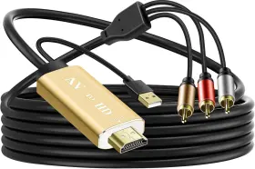 705353578014 PASOW LLC Rca Hdmi Converter Smart Tv Alloy