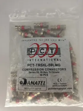 TRS-59LMG PCT Coaxial Compression Video Cable Connector