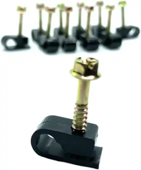 B00M5CYS1I PERFECT VISION Single Flex Clips Screw Cable Wire