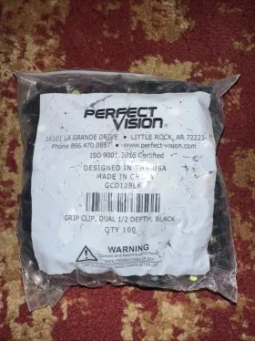 GCD12BLK PERFECT VISION Grip Clip Cable Screw Dual