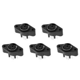619668167132 PEROUP Mini Din Pin Female Video Connector