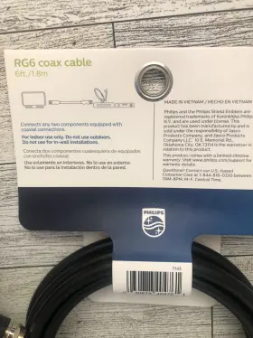 030878404761 PHILIPS Set Coax Cable Tv Satellite Dvr Audio #3