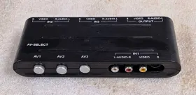 Philips Sws2283w/27 3-way Av Video Source Selector Switch Audio / /s-video