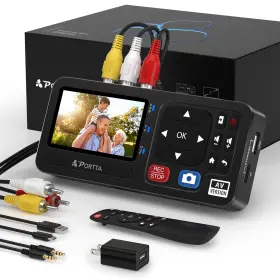 895260400181 PORTTA Vhs Digital Converter Video Recorder Rca