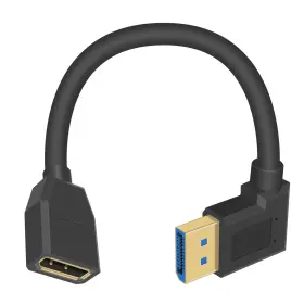 POY-000645 POYICCOT Right Angle Displayport Cable Extension