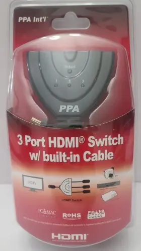 833250007075 PPA INTERNATIONAL Port Hdmi Switch Cable