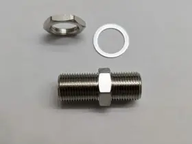 DTVF811-05 PPC Coax Barrel Splice Connectors Nuts Washers #2 DTVF811-05 PPC Coax Barrel Splice Connectors Nuts Washers #2