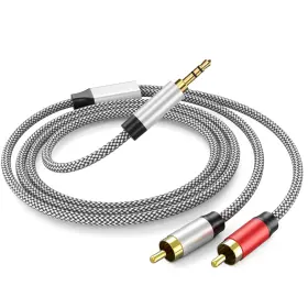 B08JVMJBVJ PPTVC Stereo Audio Cable Smartphone Speaker Hdtv
