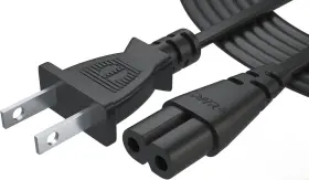 Pwr 2pr-6ft-bl-a Rf Ac Cable Replacement Power Cord 2 Prong 6 Feet Black Pwr 2pr-6ft-bl-a Rf Ac Cable Replacement Power Cord 2 Prong 6 Feet Black