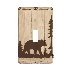 WP-SINGLETOGGLE-BKD1178 PZNEN Cabin Bear Single Toggle Light