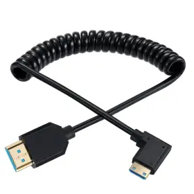 QD-8KHD-MM-1009148 QAOQUDA Mini Hdmi Coiled Cable Angle Male
