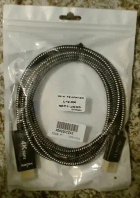 40712039 QICAL H Displayport Dp Hdmi Cable