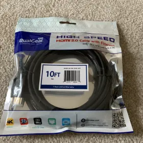 QGCBLHD2010FT QUALGEAR High Hdmi Cable Ethernet Feet