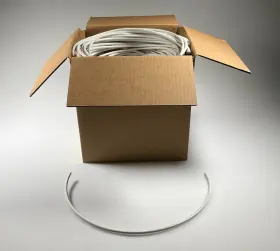CMP-WIRE-COAX-SGL-SC-WHT-2F SOLID Copper Ended Dual Shield
