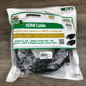 037229004441 QVS Hdmi Cable Ultrahd Male Ethernet