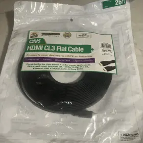 HDF-8M QVS Feet Meter Hdmi Cable Flat High Ethernet Uhd