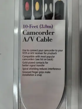 040293000431 RADIOSHACK Camcorder Cable Video Feet Spiral #3